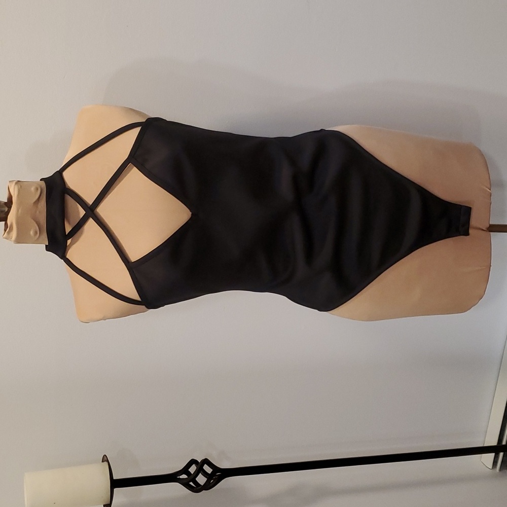 Black Turtleneck Bodysuit